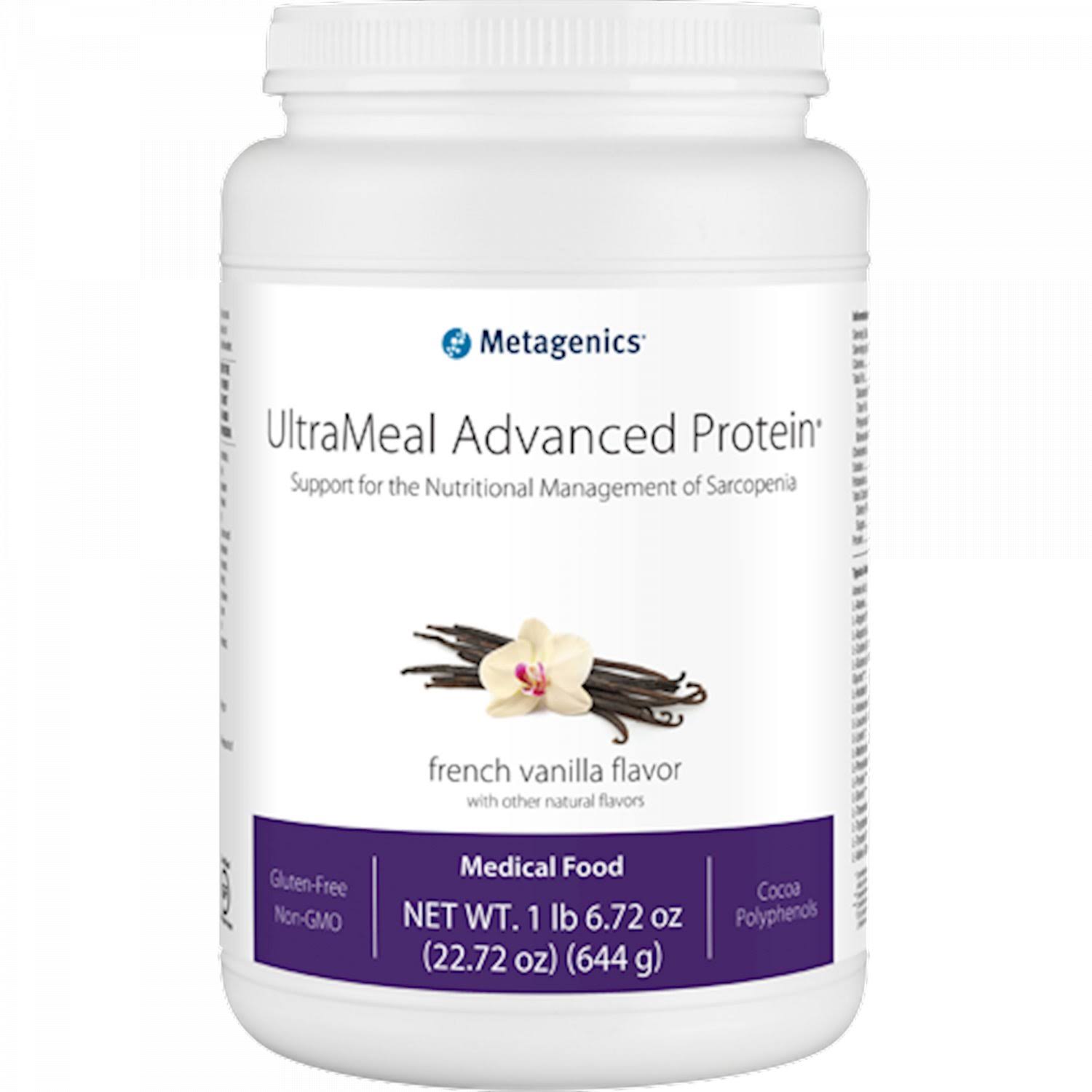 Metagenics Ultra Meal Advanced Protein Dietary Supplement - French Vanilla, 14 Servings