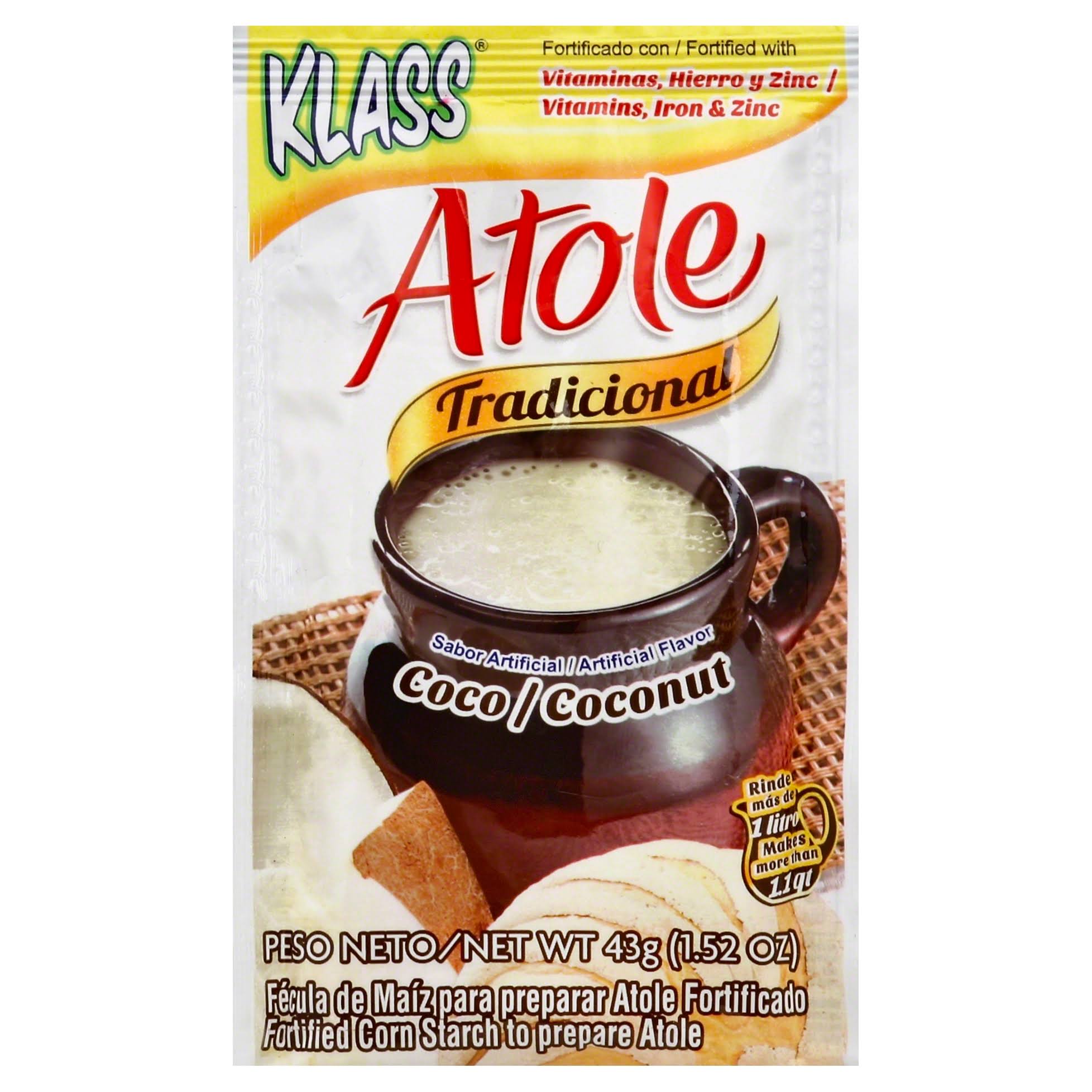 Klass Atole Drink Mix - Coconut, 43g