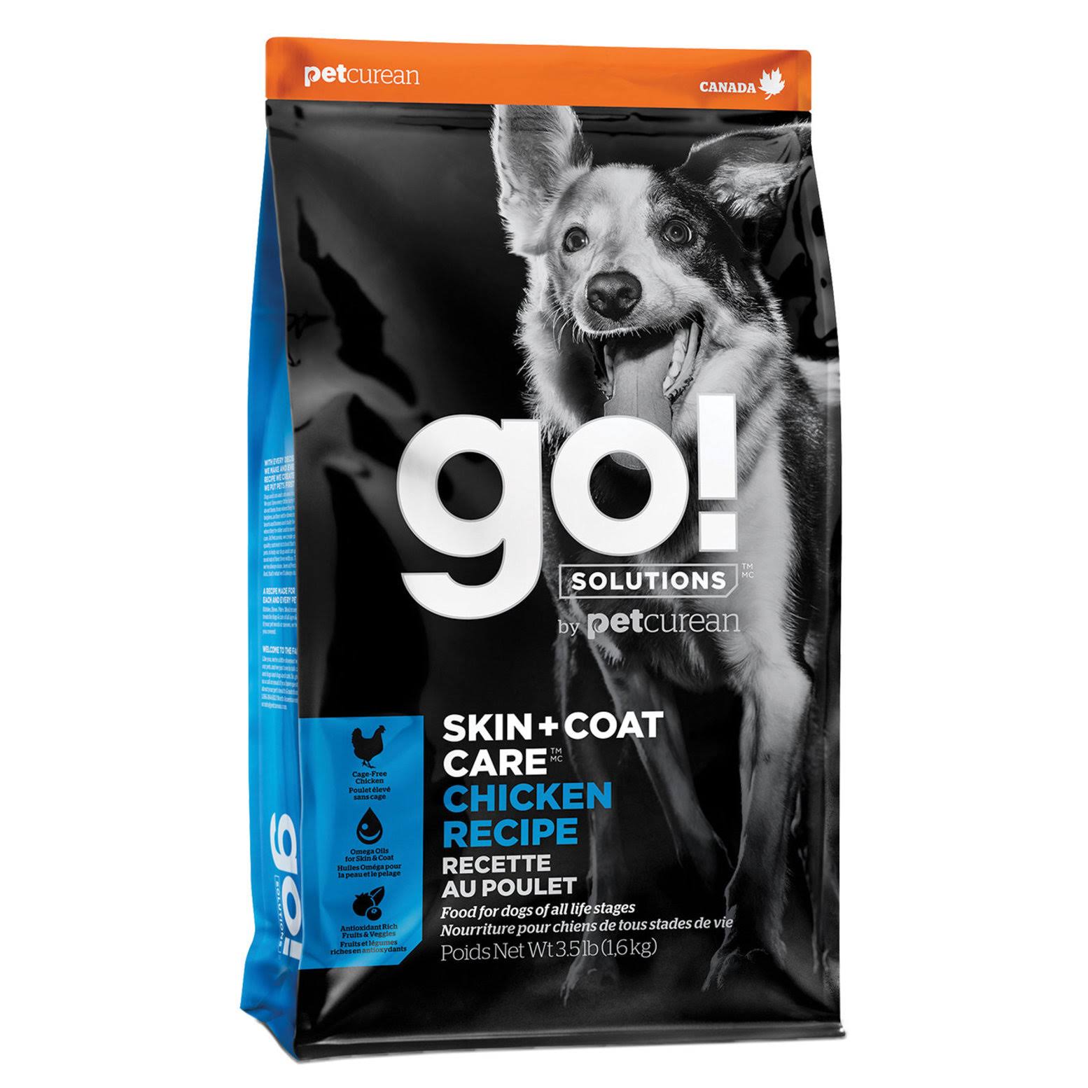 Go! Solutions Skin + Coat Care Chicken Dog Food [3.5lb]