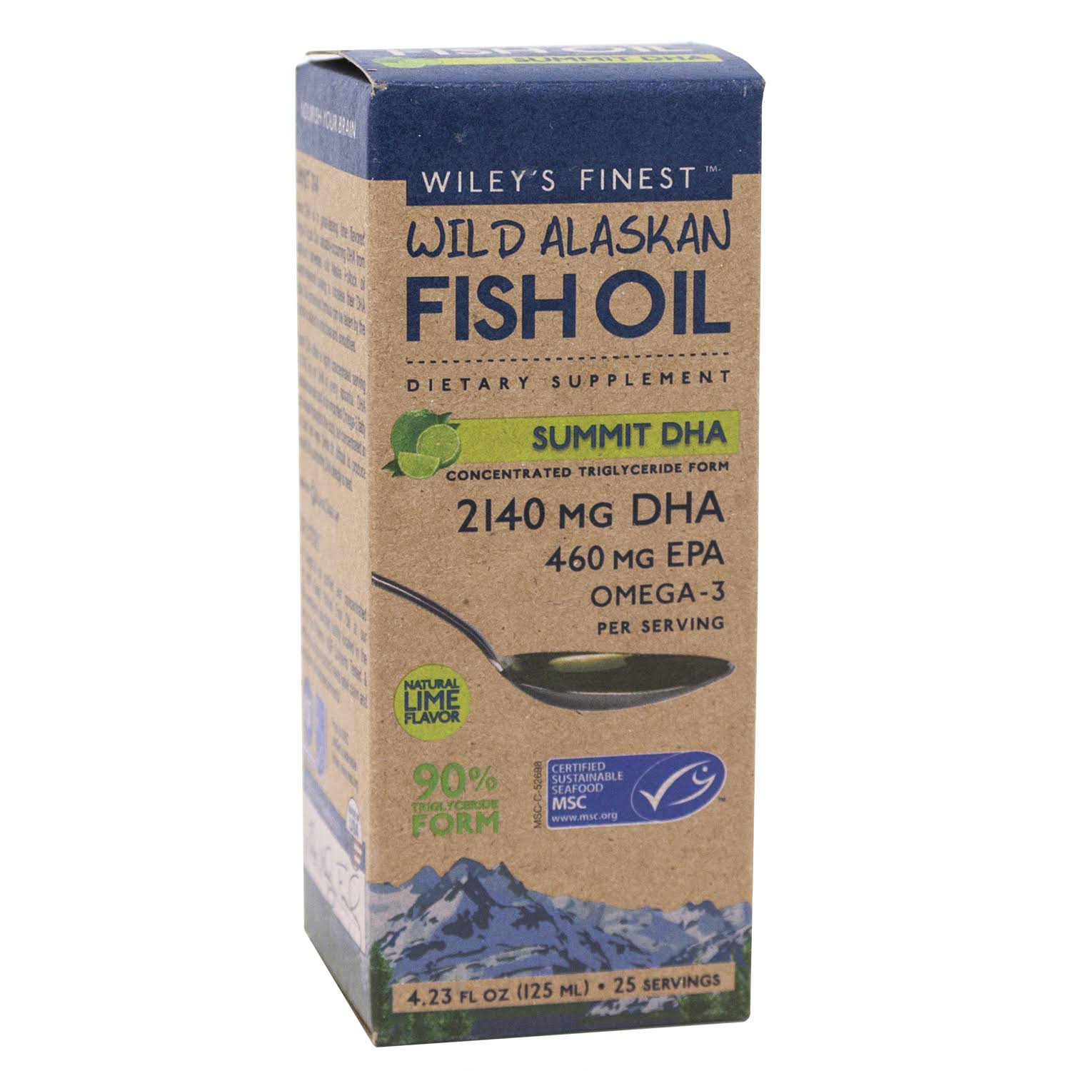 Wiley's Finest Wild Alaskan Fish Oil Summit DHA (4.23 fl oz)