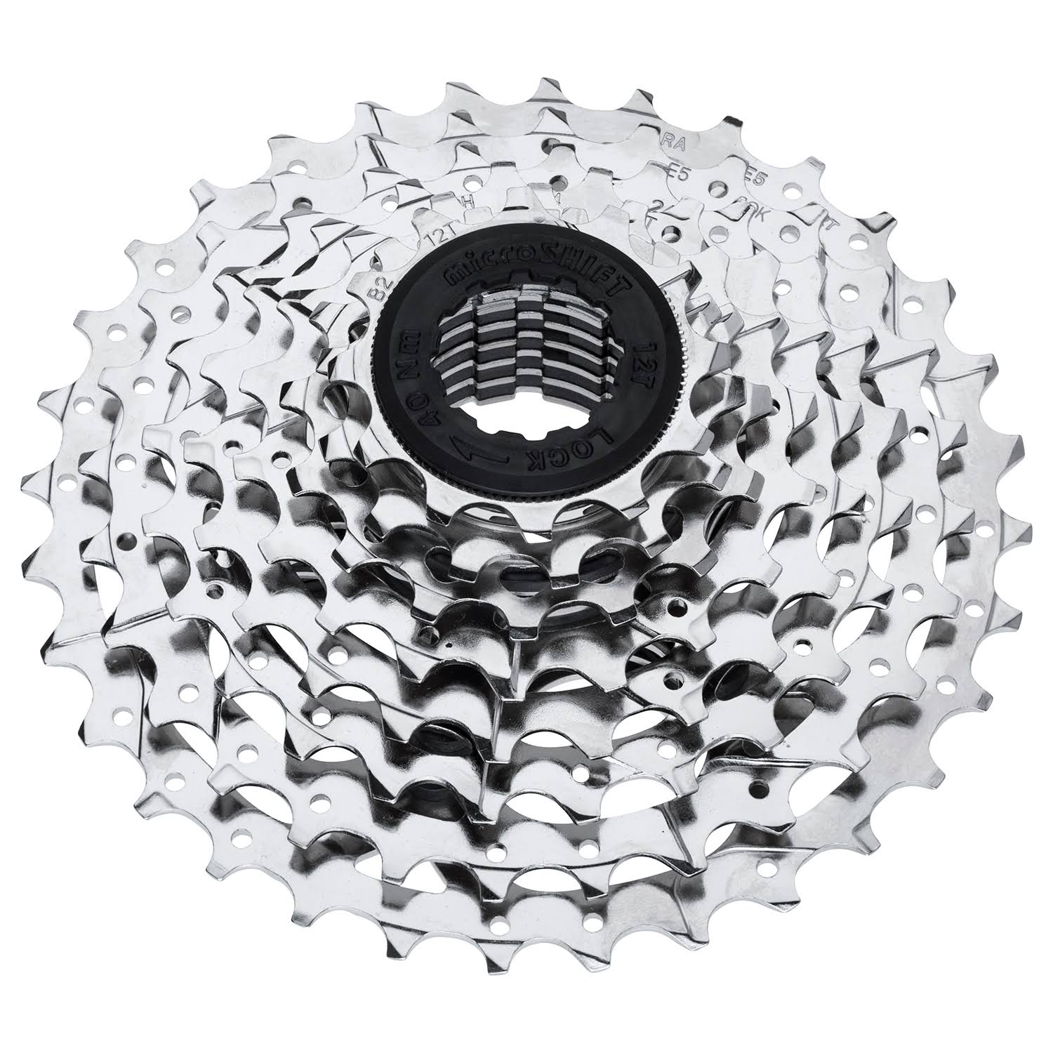 Microshift H08 Cassette - 8 Speed 11-32T Silver Nickel Plated