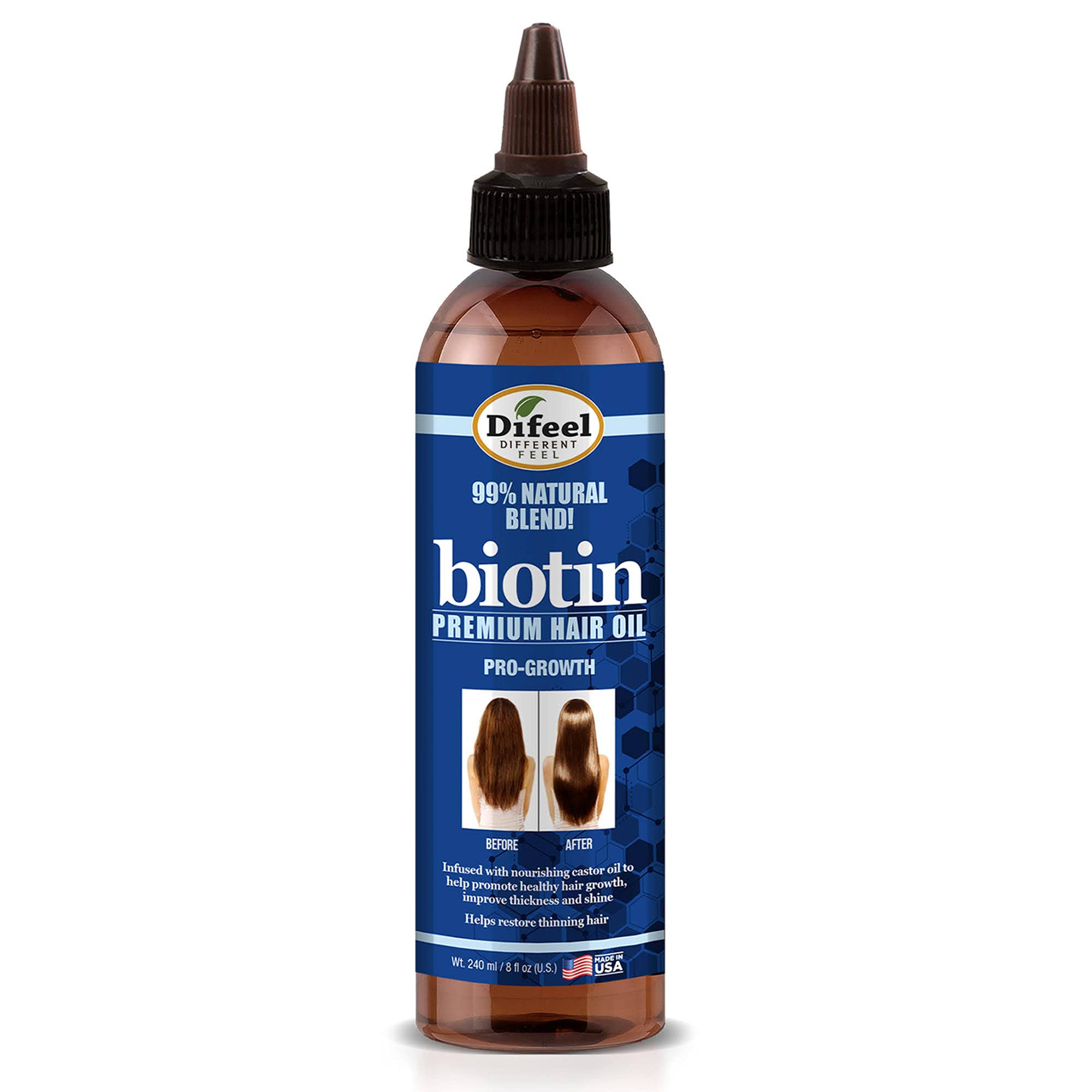 Difeel Biotin Pro Growth Premium Hair Oil 8 oz