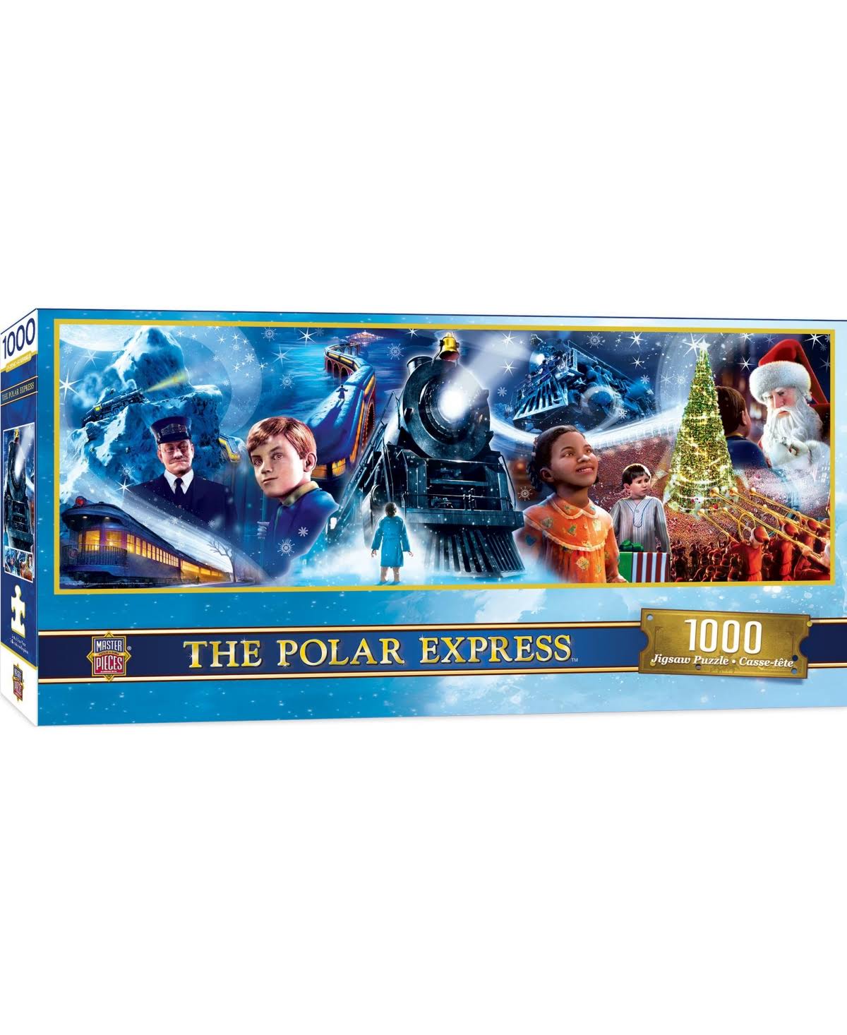 MASTERPIECES PUZZLE Panoramic Puzzle: the Polar Express 1000 Piece Puzzle 13" X 39" Panoramic Jigsaw Puzzle