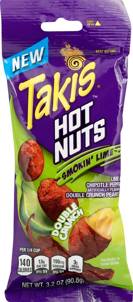 Takis Hot Nuts, Smokin' Lime - 3.2 oz