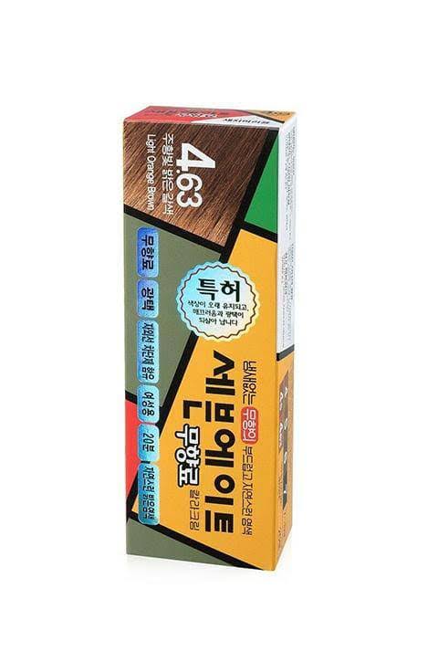 Seven Eight Ammonia Free Hair Color No Odor Hair Dye Color 4.63 Light Orange Brown Creamy Type Made in Korea (Pack of 3)