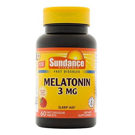 Sundance Melatonin 3 Mg Tablets, 60 Count Sundance
