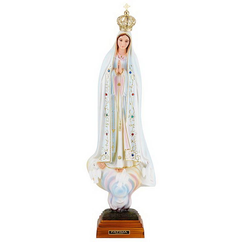 Avalon Gallery J6704 18" H Our Lady Fatima Statue