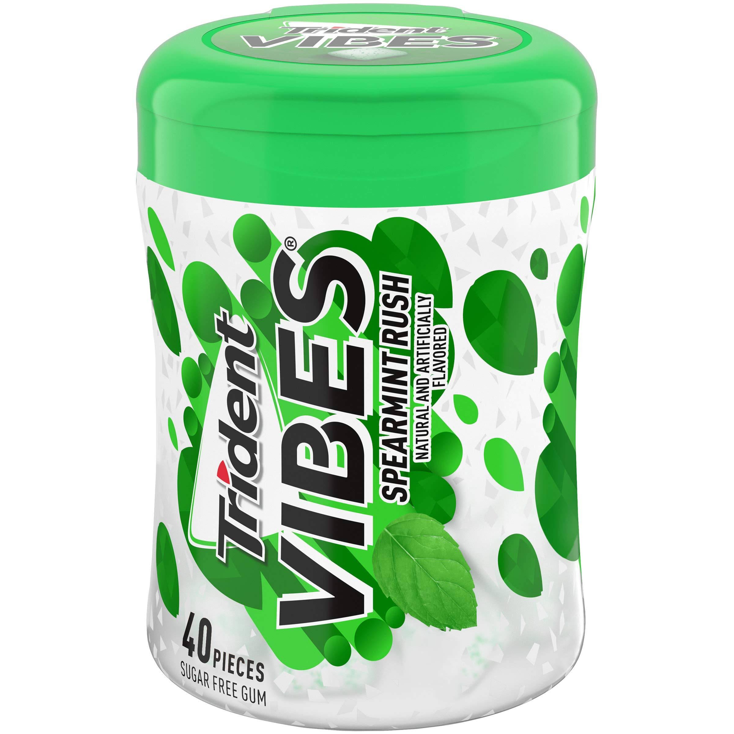 Trident Vibes Sugar-Free Chewing Gum - Spearmint Rush, 40ct