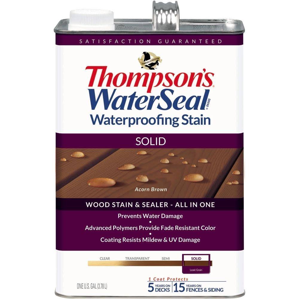 Thompson's WaterSeal Waterproofing Stain - Acorn Brown, 1gal