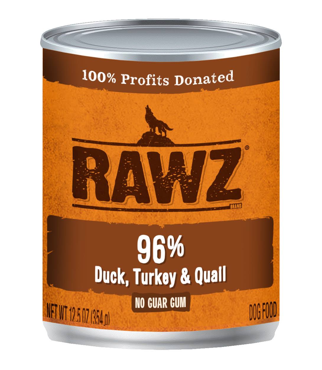 Rawz Duck, Turkey and Quail Canned Dog Food Individual 354g