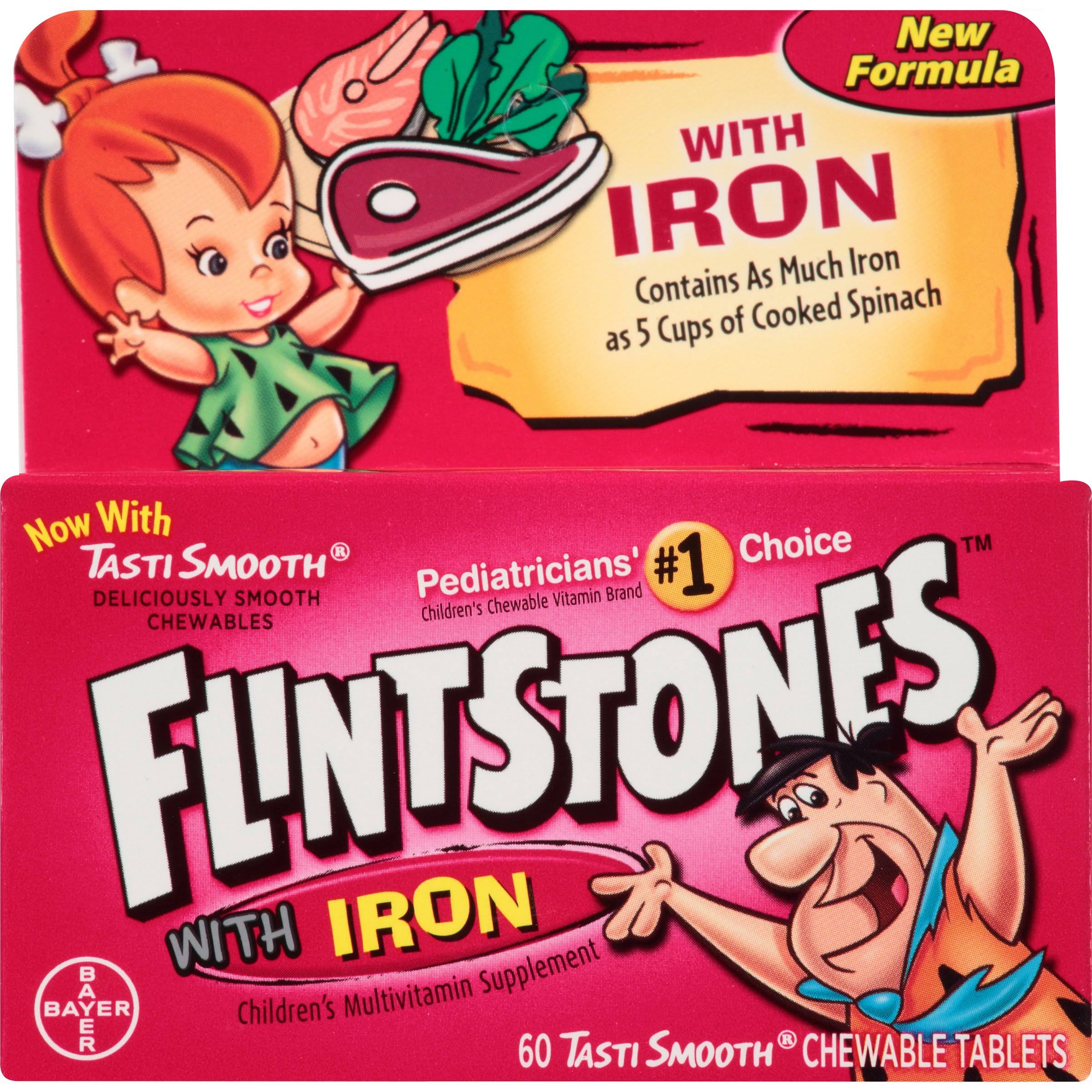 Flintstones Multivitamin with Iron Chewable Tablets - 60ct