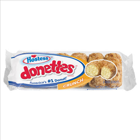 Hostess Donettes Mini Donuts - Crunch, 6 Count