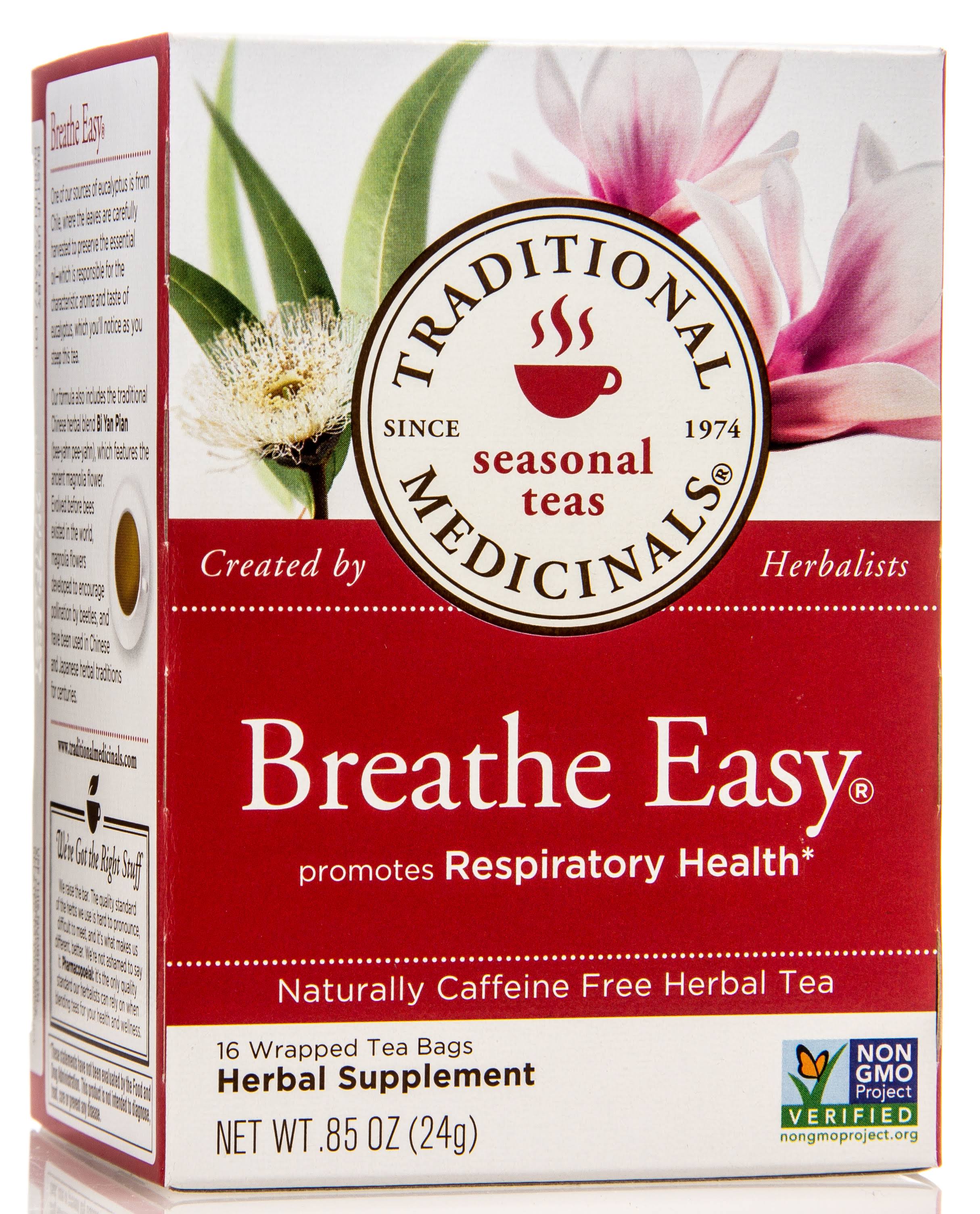 Traditional Medicinals Breathe Easy Herbal Tea - 16 Bags