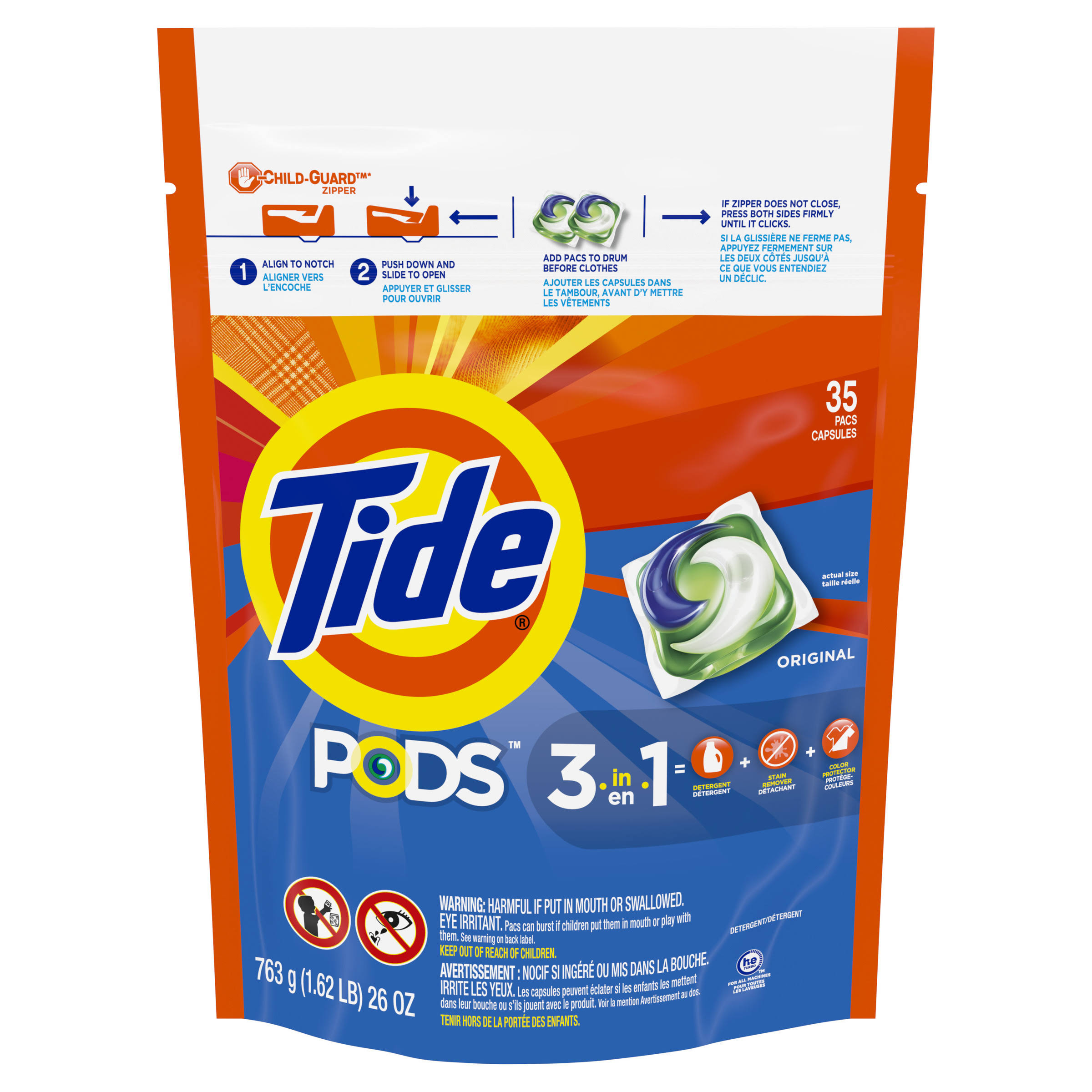 Tide Pods Laundry Detergent Pacs - 35 Pack