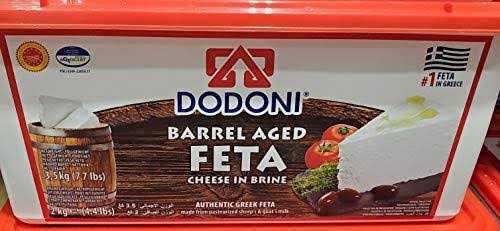 Dodoni Barrel Aged Feta in Brine 7.7lbs (Dried 2kg) Product of Greece