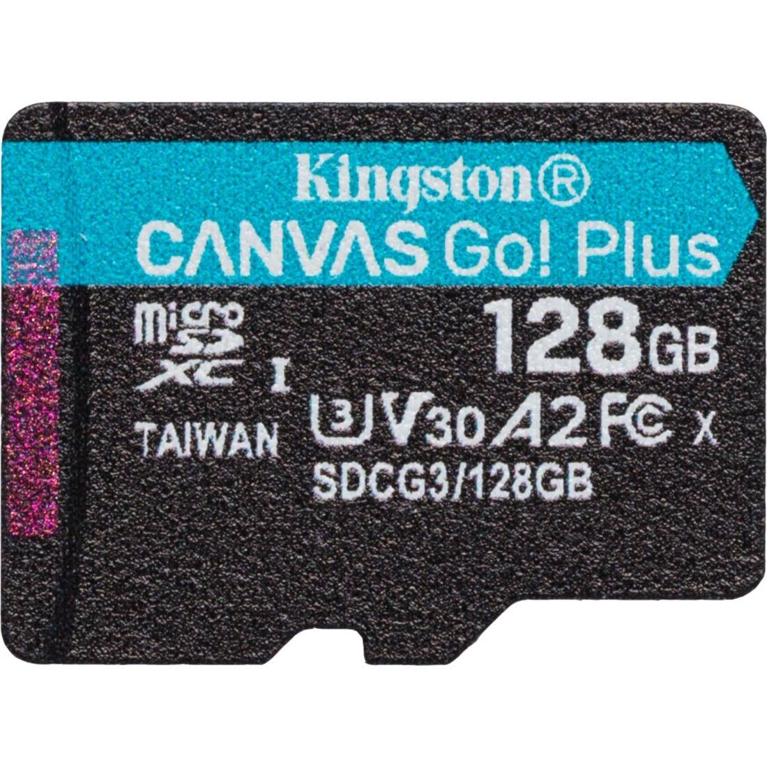 Kingston Canvas Go! Plus - flash memory card - 128 Gb - microsdxc Uhs-