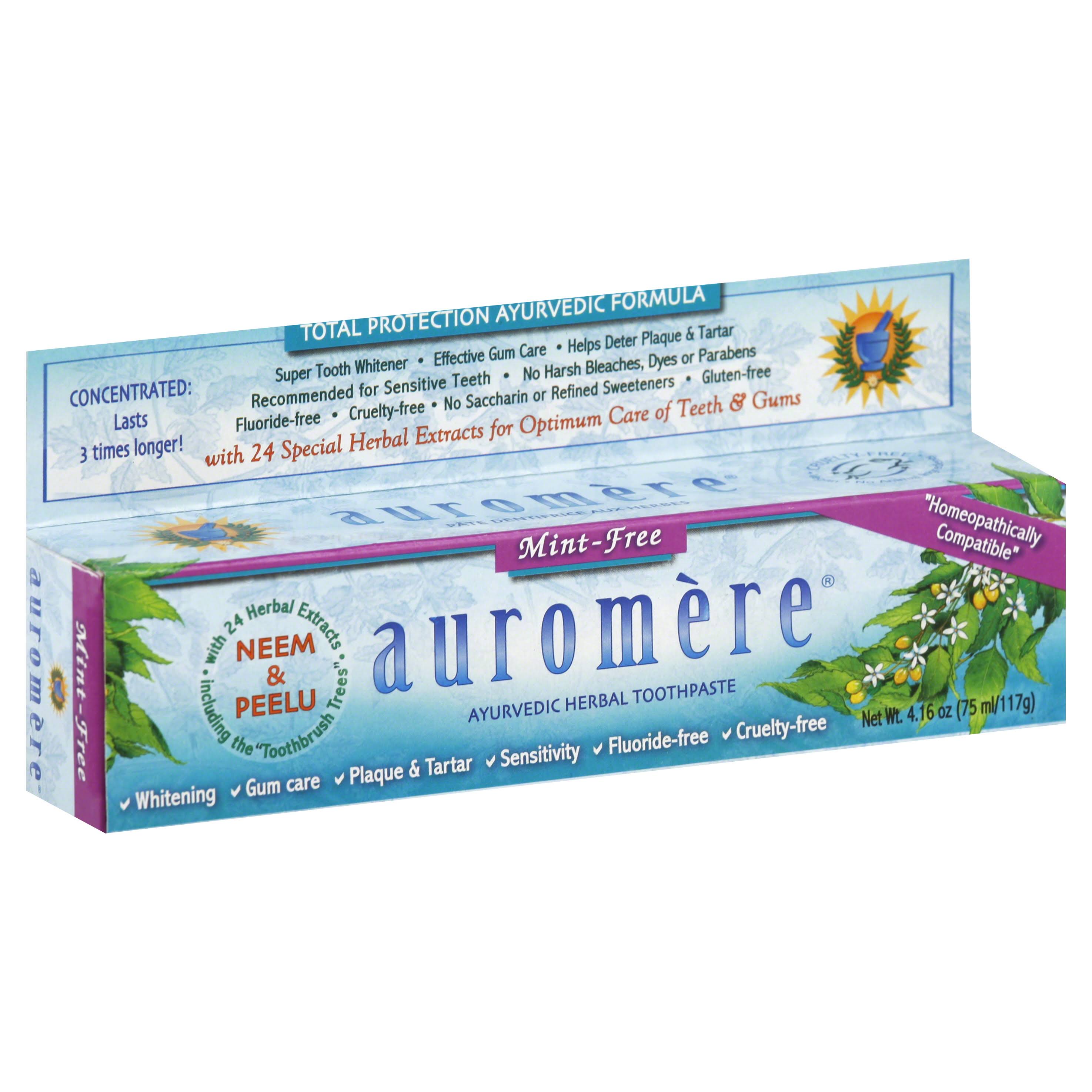 Auromere Mint-Free Herbal Toothpaste - 4.16oz