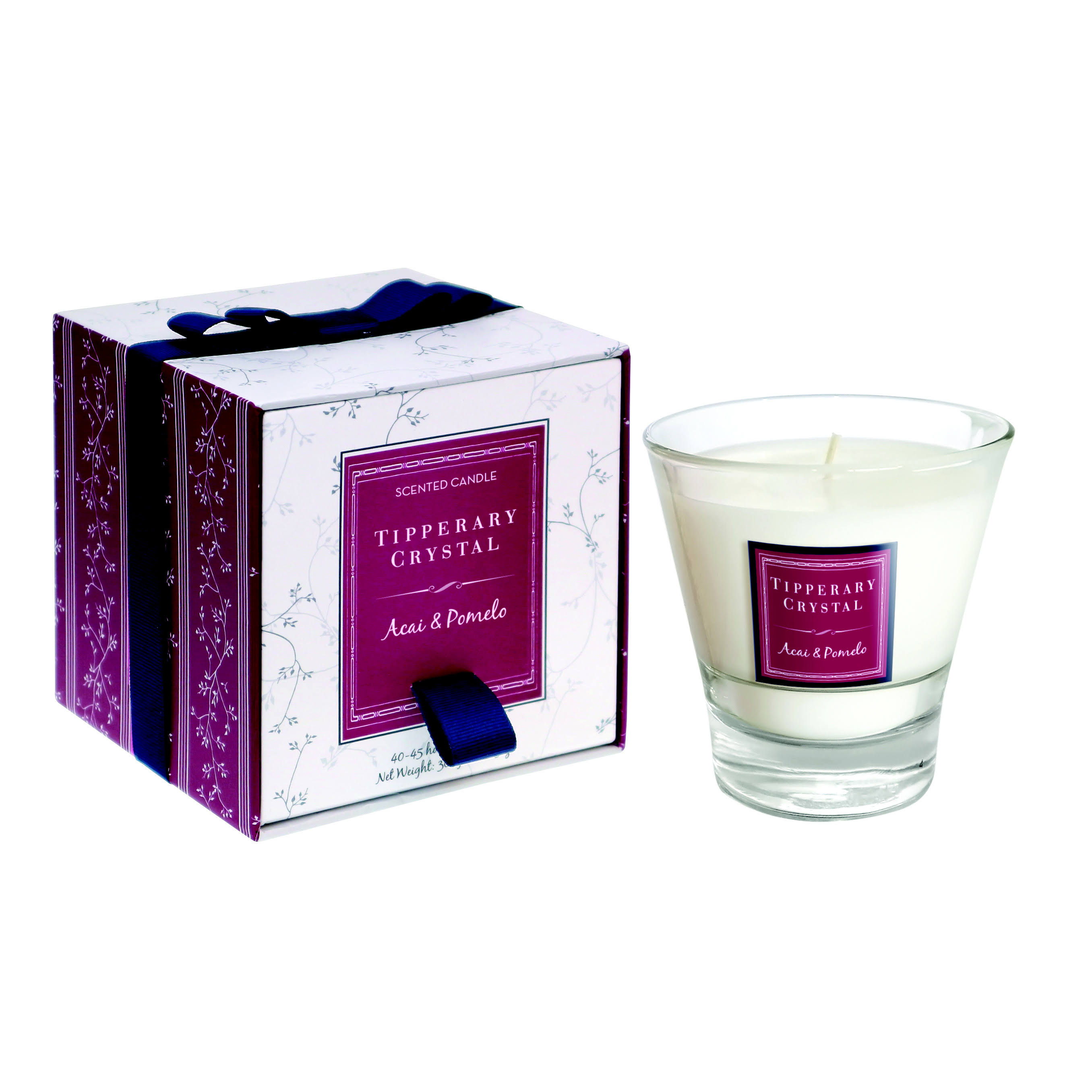 Tipperary Crystal Designed Tumbler Acai & Pomelo Scented Candle