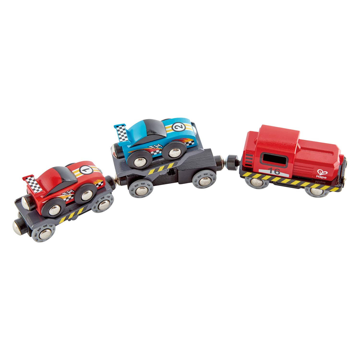 Hape Toys Race Car Transporter - 6pcs, 11cm x 19.7cm, 1.5cm