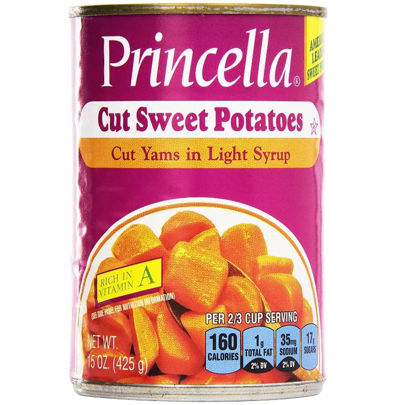 Princella Cut Sweet Potatoes - 15oz