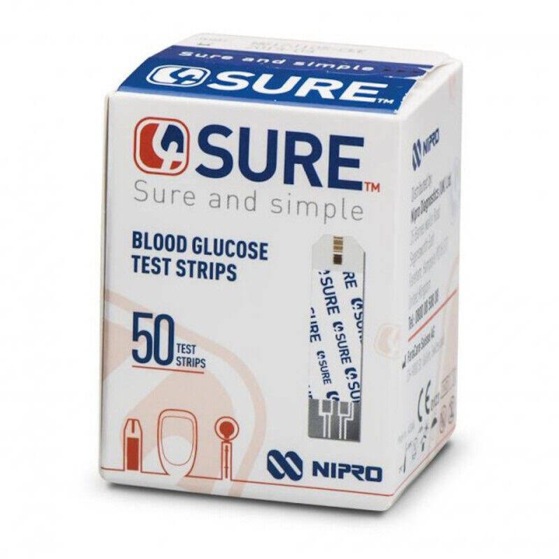 4Sure Blood Glucose Test Strips 50