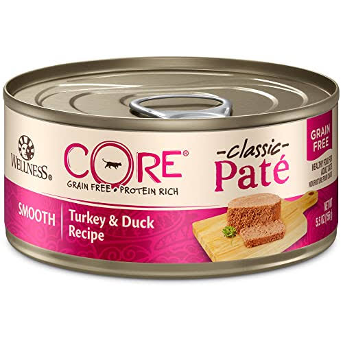 Wellness Core Natural Grain Wet Canned Cat Food - Turkey and Duck Recipe, 5.5oz