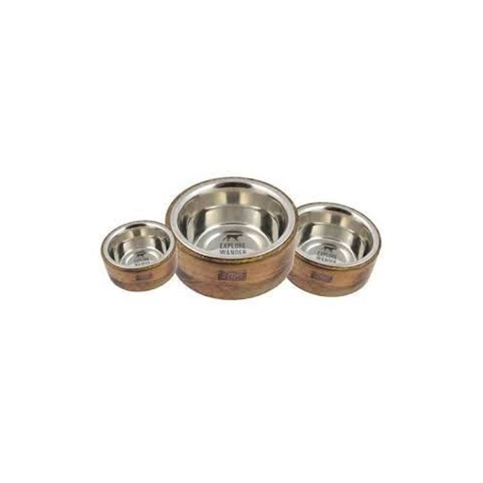 Tall Tails 88216255 Stainless Steel Dog Bowl, Wood - 1 Cup