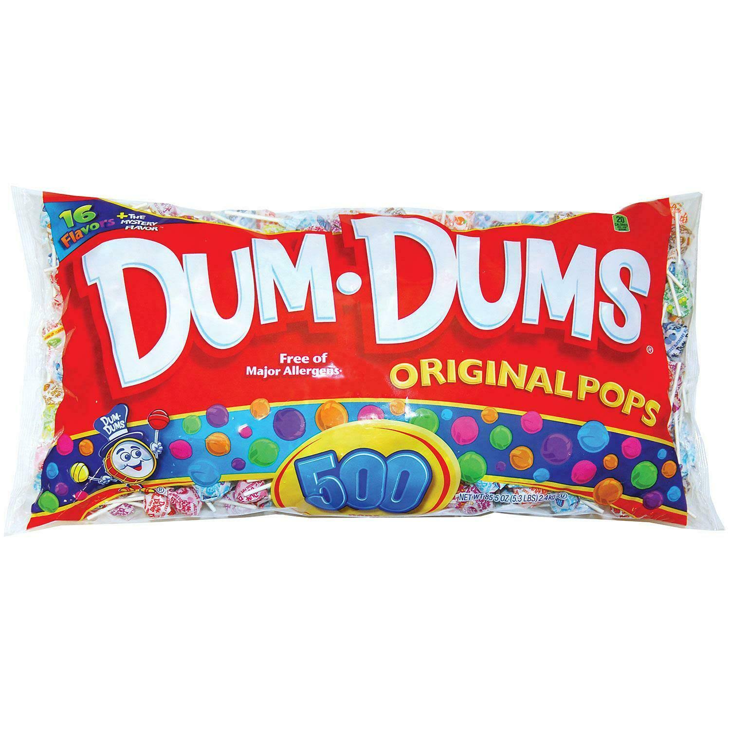 Dum Dum Pops - 85.5 Oz, 500 Count