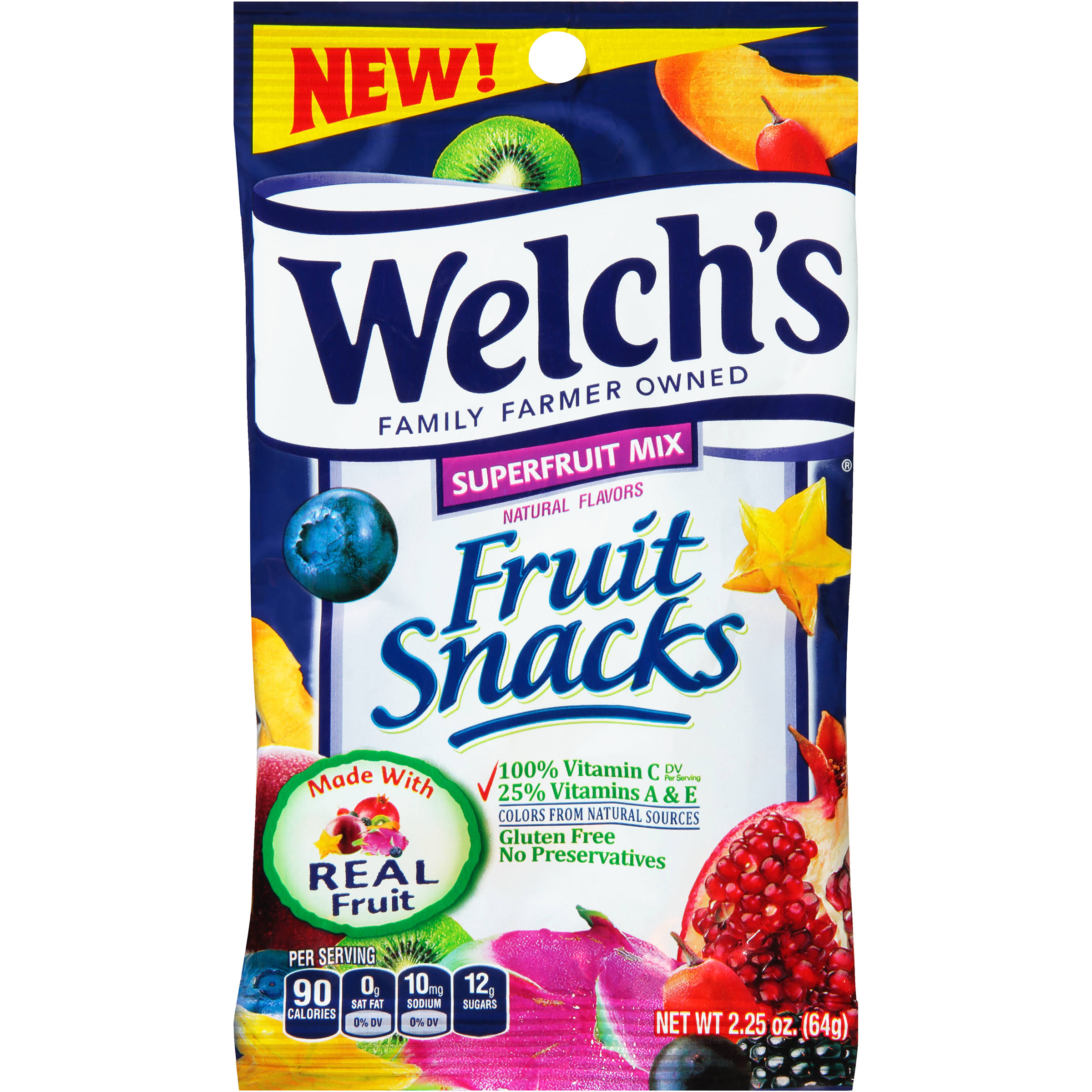 Welch's Fruit Snacks, Superfruit Mix - 2.25 oz