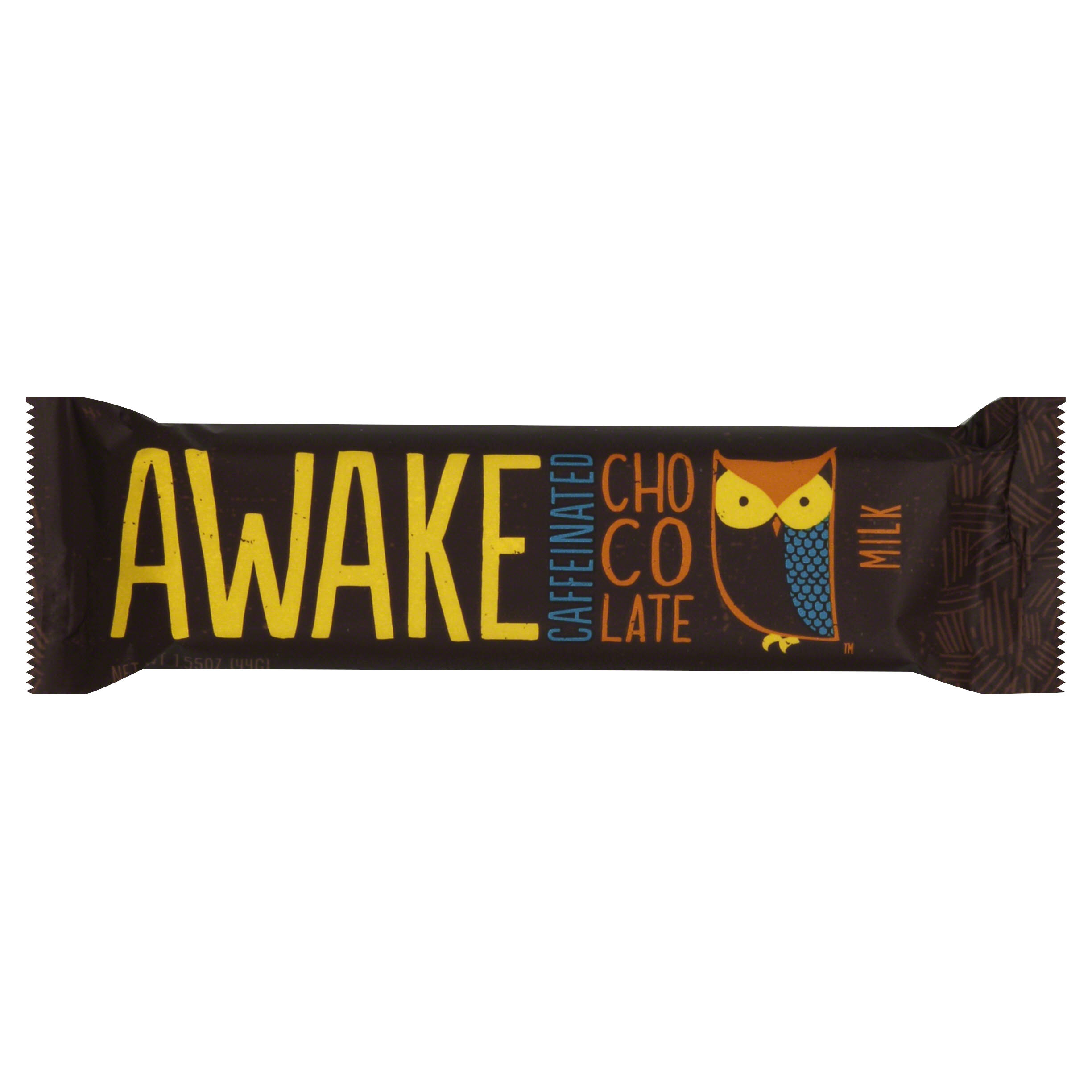 Awake Candy Bar, Caffeinated, Milk Chocolate - 1.55 oz