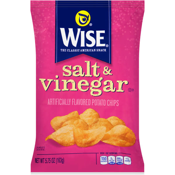 Wise Salt & Vinegar Flavored Potato Chips - 5.75 oz