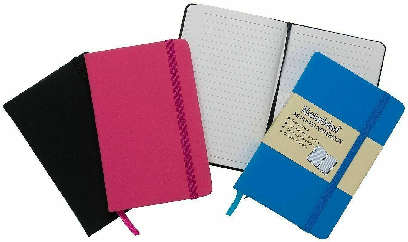 Notables A6 Notebooks Assorted 192 Pages (Pack Of 10) 301353