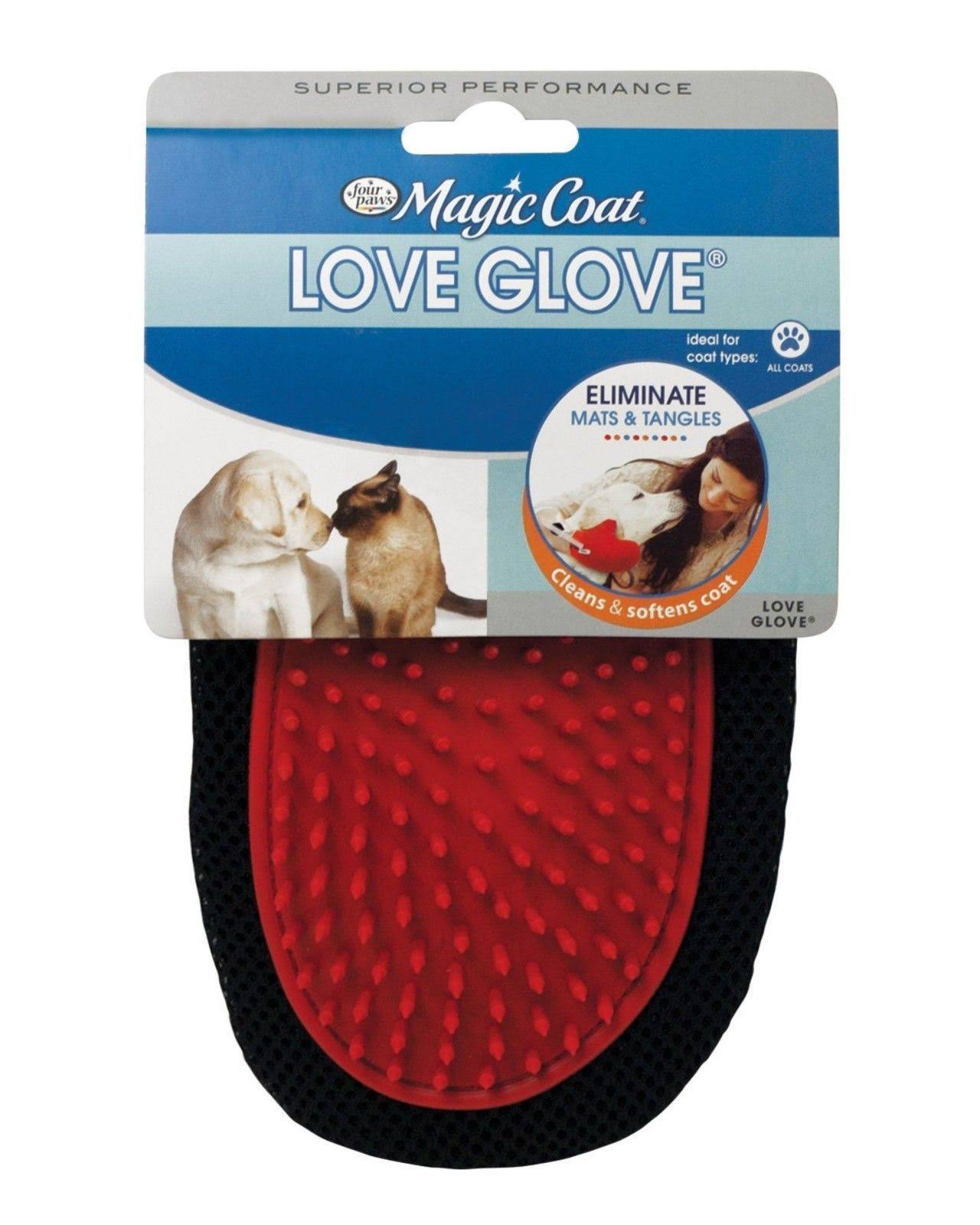 Four Paws Magic Coat Love Glove Grooming Mitt