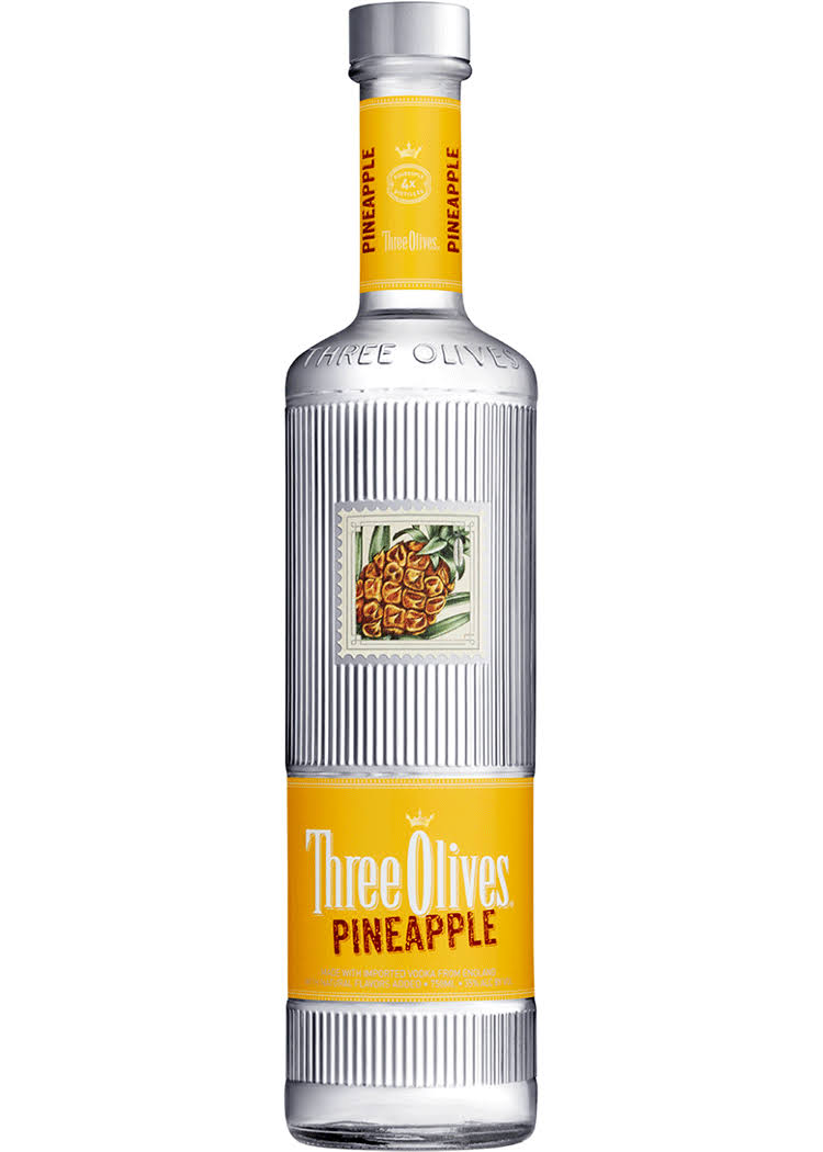 Three Olives Vodka - Pineapple, 750ml