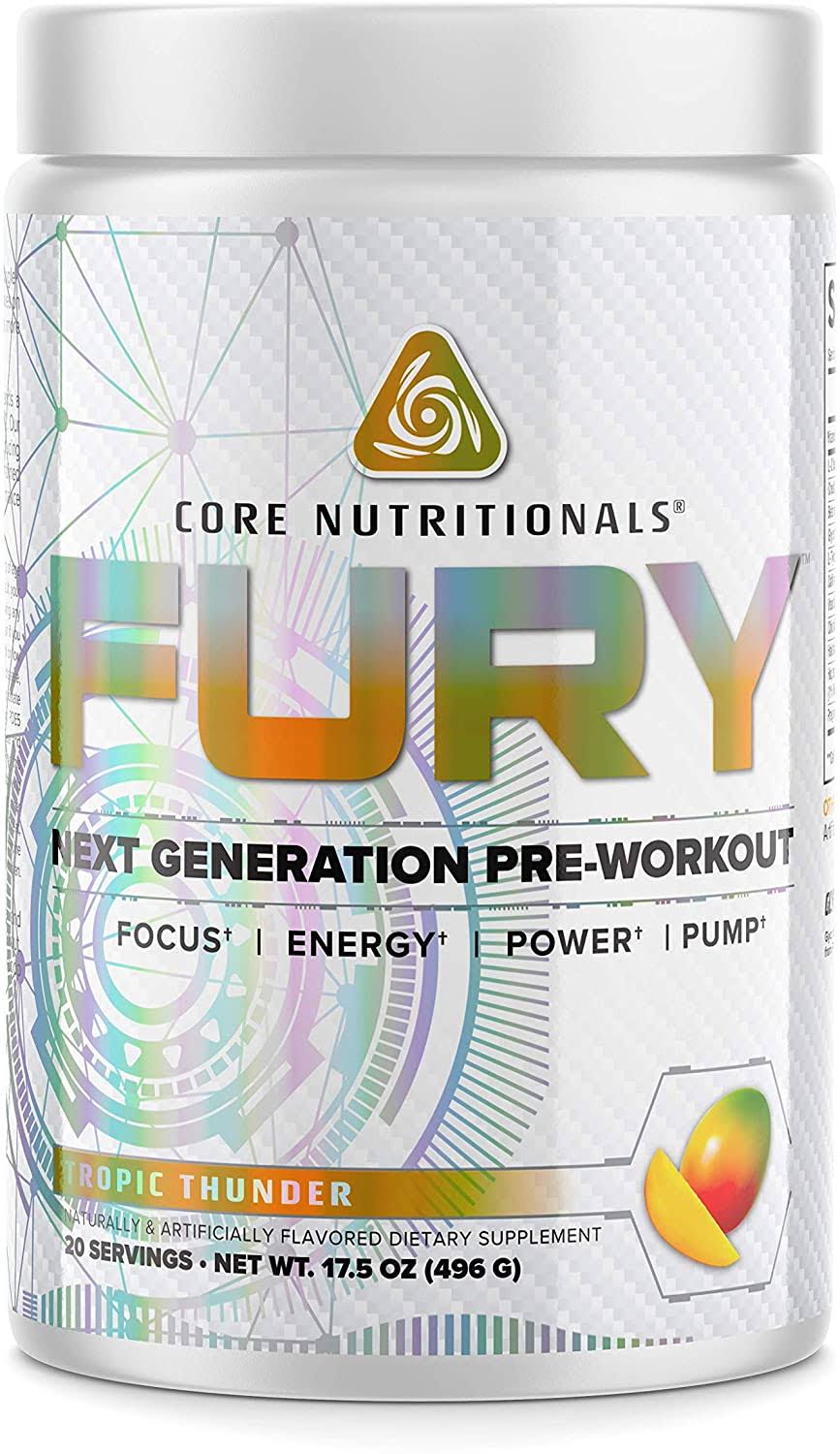 Core Nutritionals Fury Platinum Next Gen Pre Workout 20 Fully Dosed