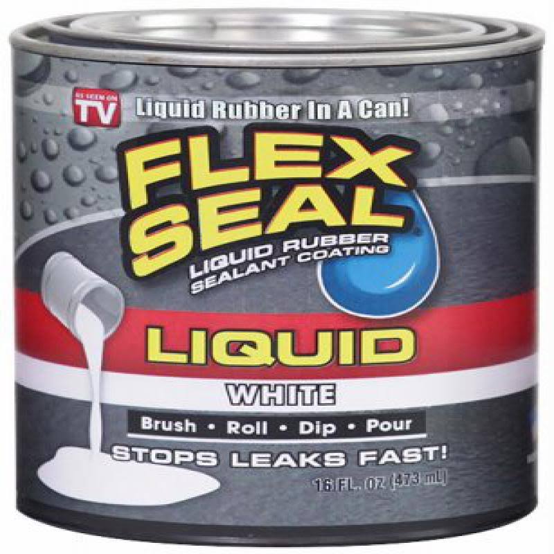 Flex Seal Liquid Rubber Sealant Coating - 473ml, White