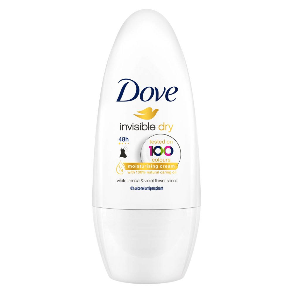 Dove Women's Invisible Dry 48h Anti Perspirant Roll on Deodorant - 50ml