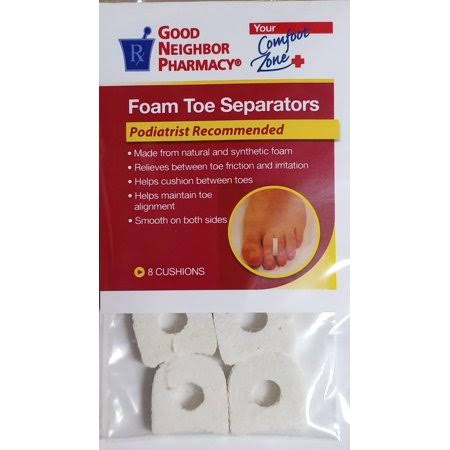 GNP Good Neighbor Pharmacy Foam Toe Separators, 8 Count