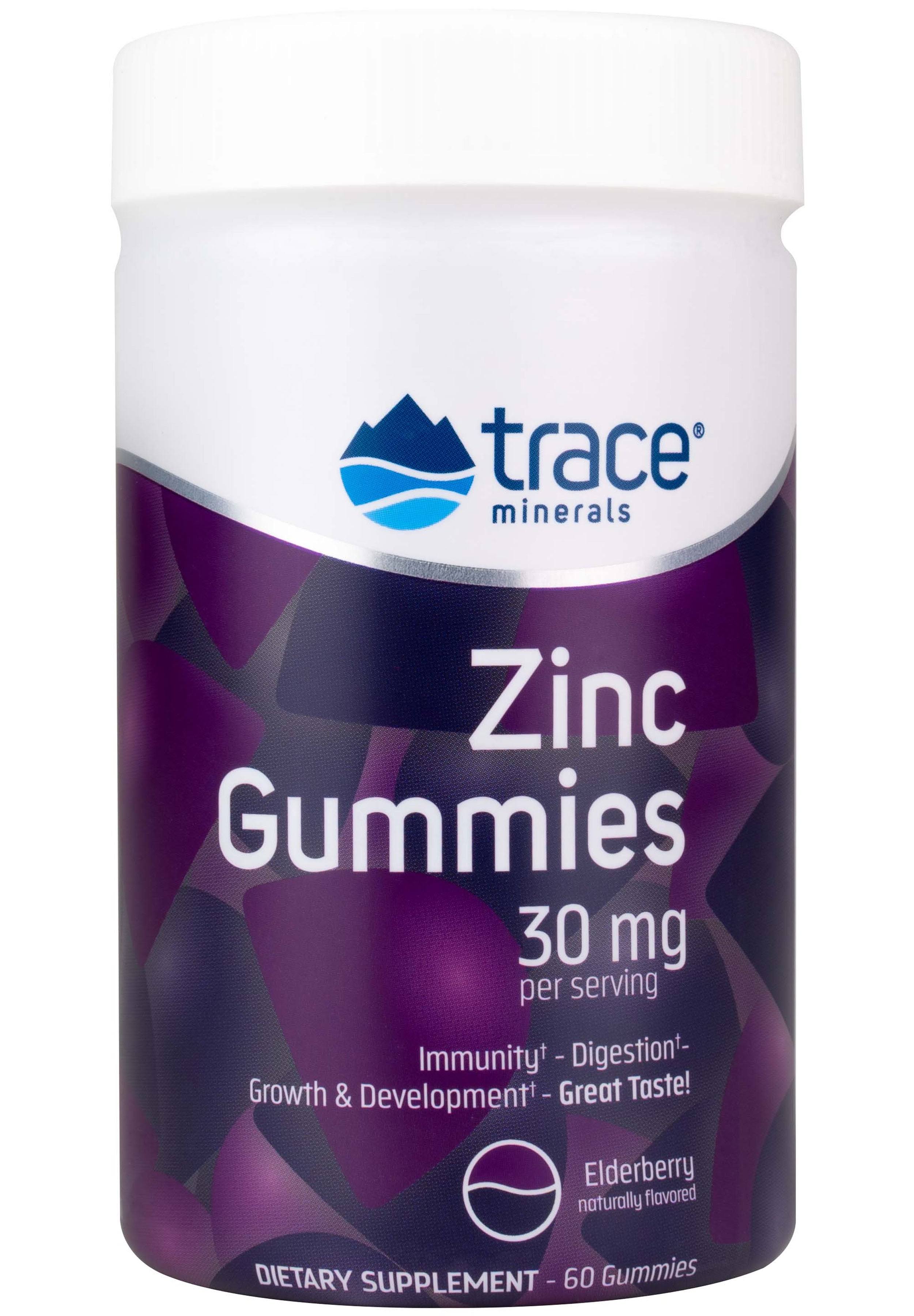 Trace Minerals Research Zinc Gummies Elderberry 60 Gummy