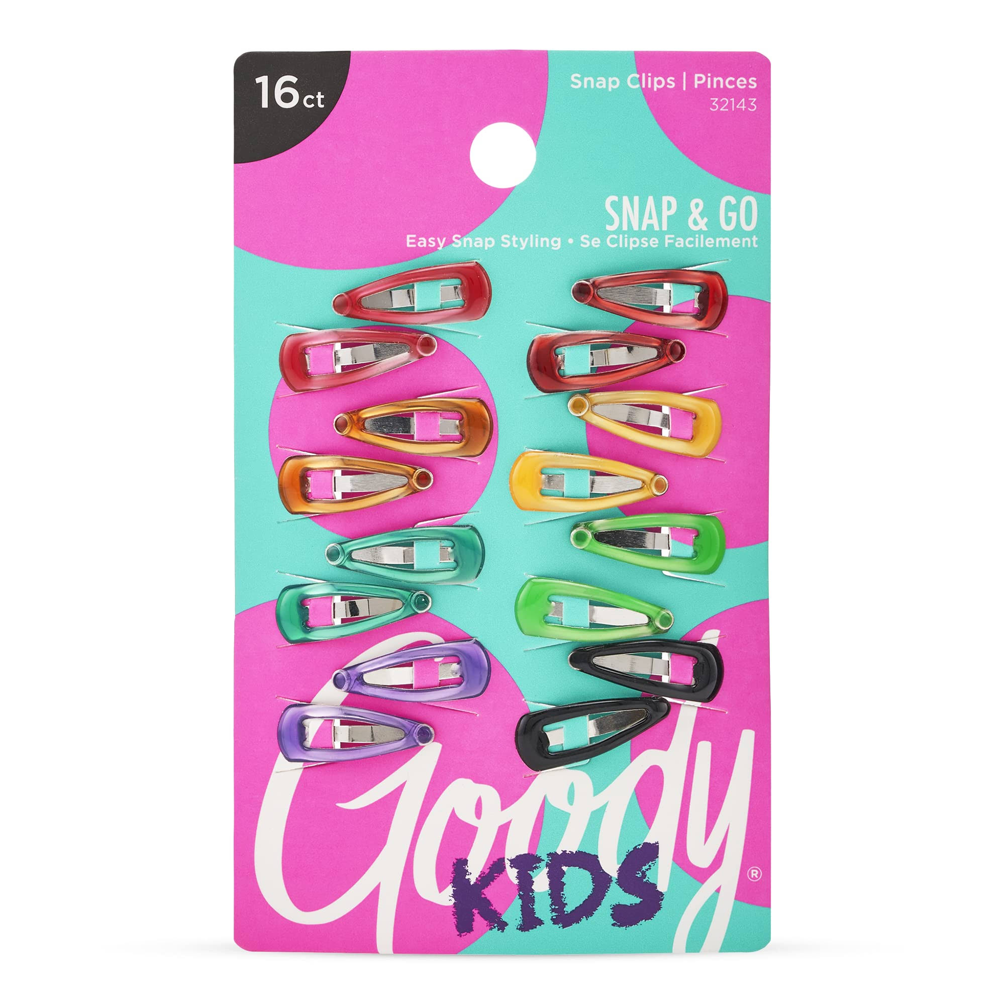 Goody Glam Girls Snap Clips - 16ct