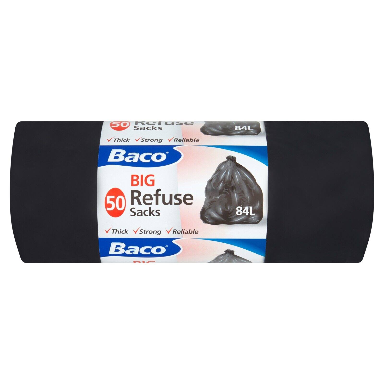 Baco Big Refuse Sacks - 84L, 50pcs