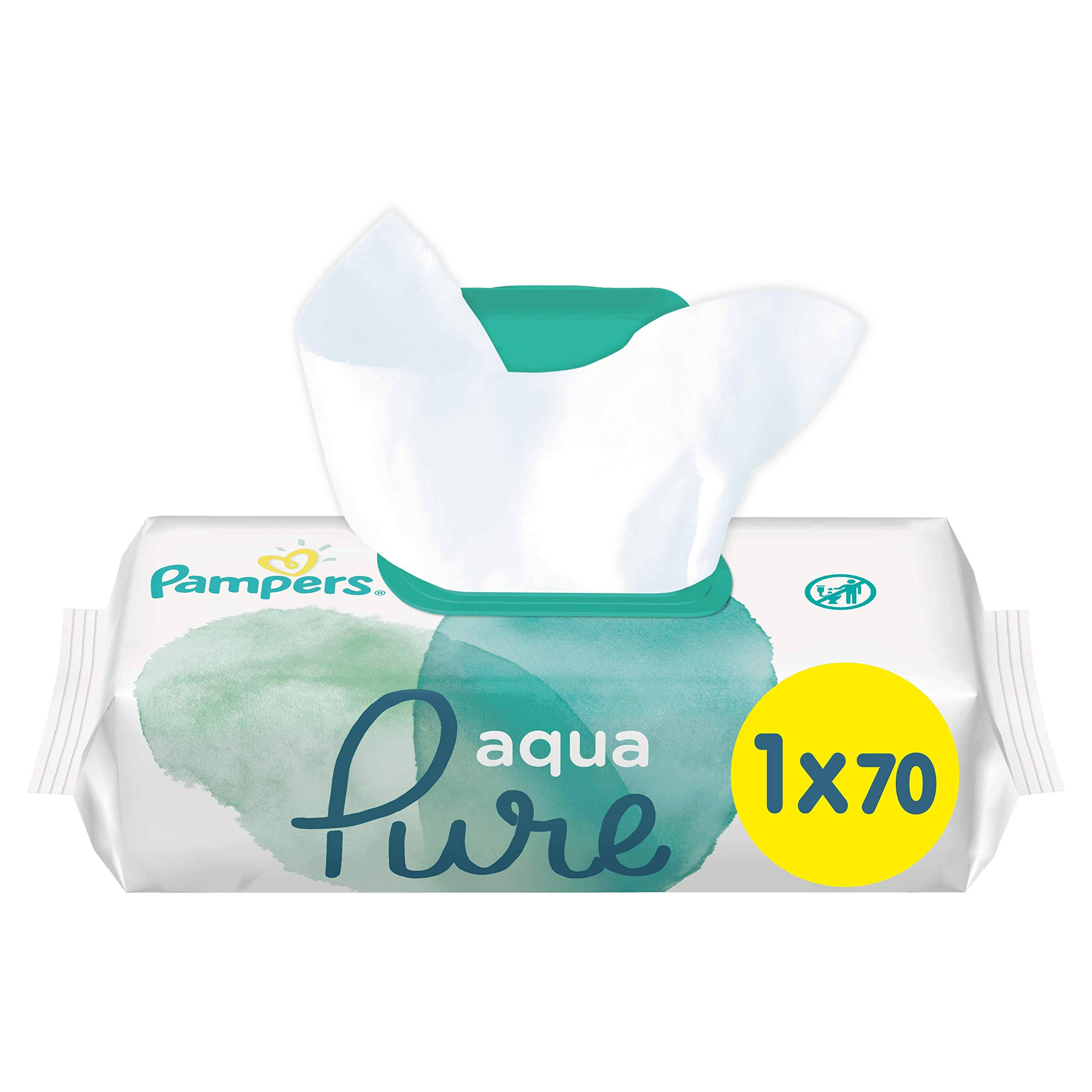 Pampers Aqua Pure Baby Wipes - 70pcs