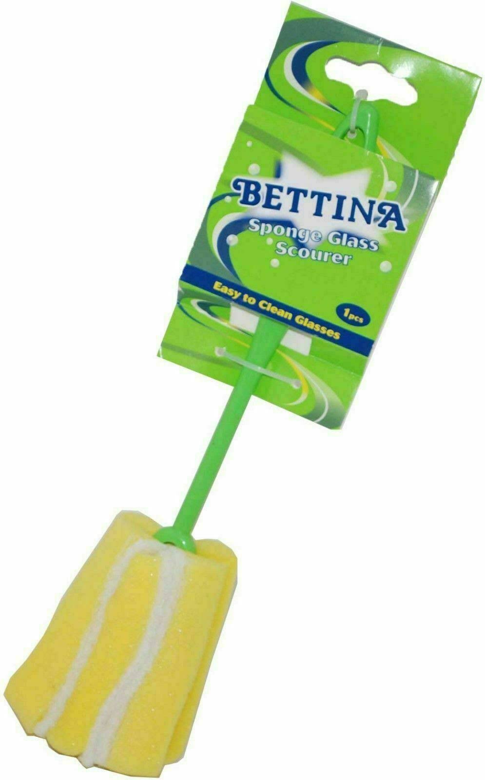 Bettina Bottle/Glass Scourer Sponge Cleaner Easy to Clean Glasses