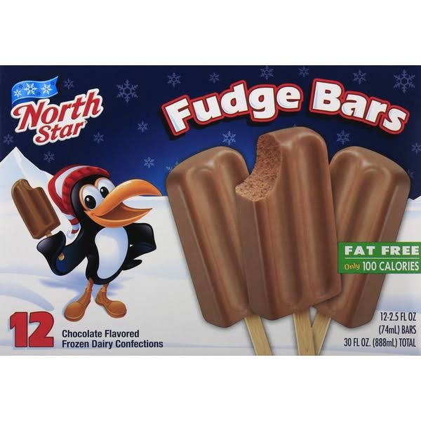 North Star Fudge Bars - Chocolate, 6pk
