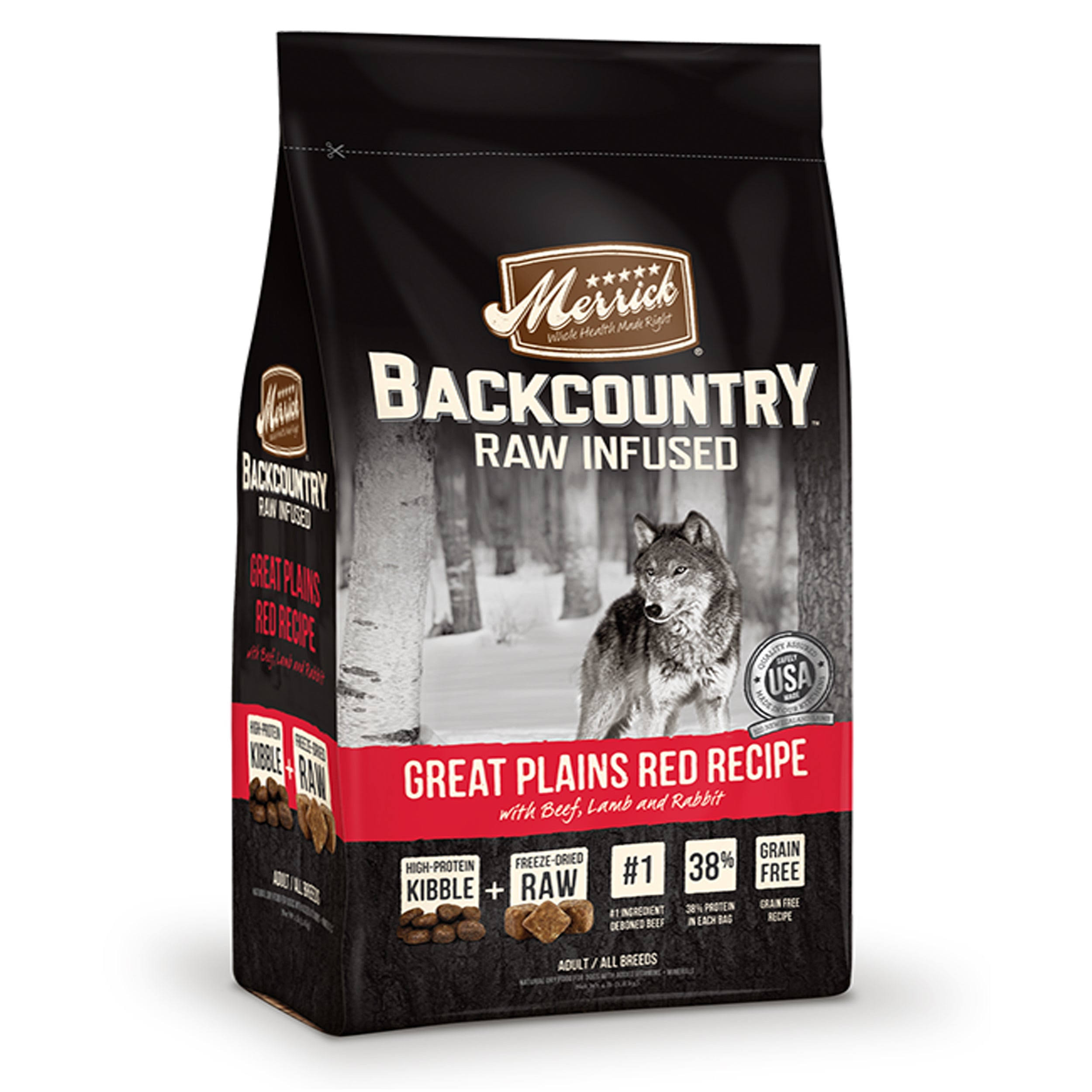 Merrick Backcountry Raw Infused Grain-Free Dog Food - Great Plains Red Recipe
