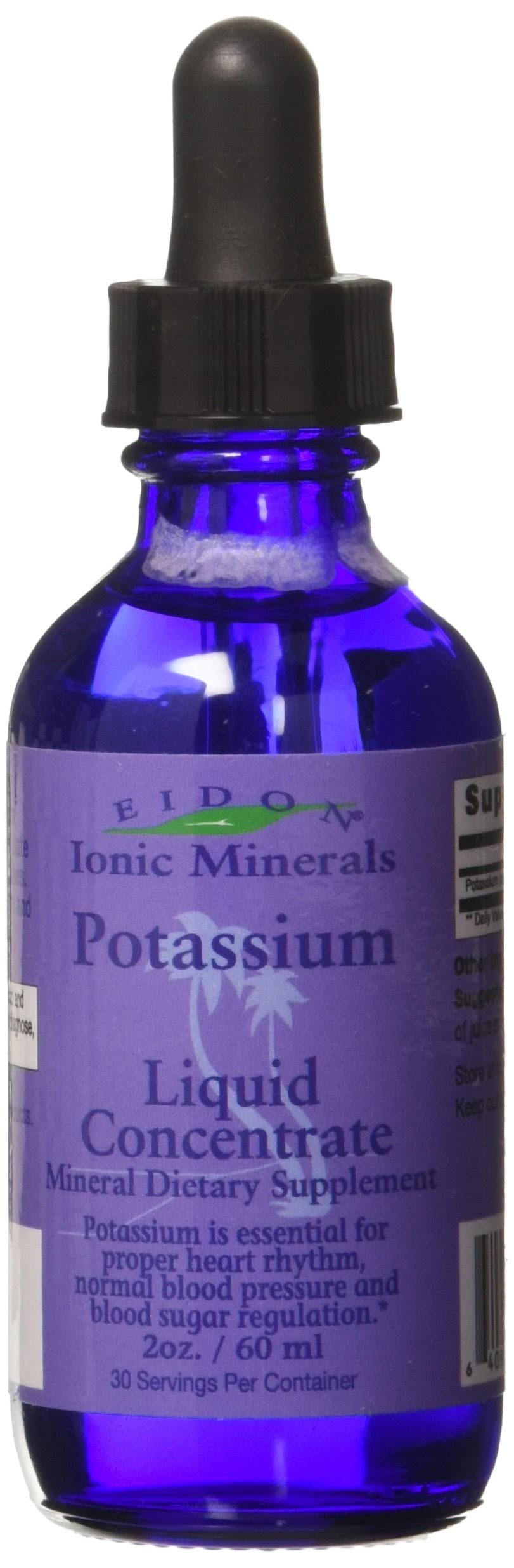 Eidon Potassium Mineral Liquid Concentrate Supplement - 2oz