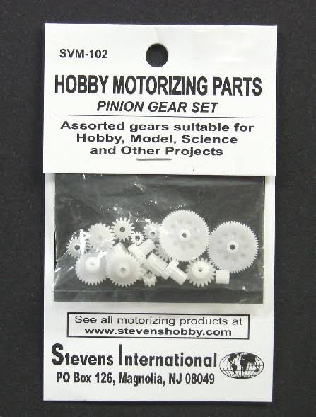 Stevens Motors | Assorted Plastic Pinion Gear Set 102