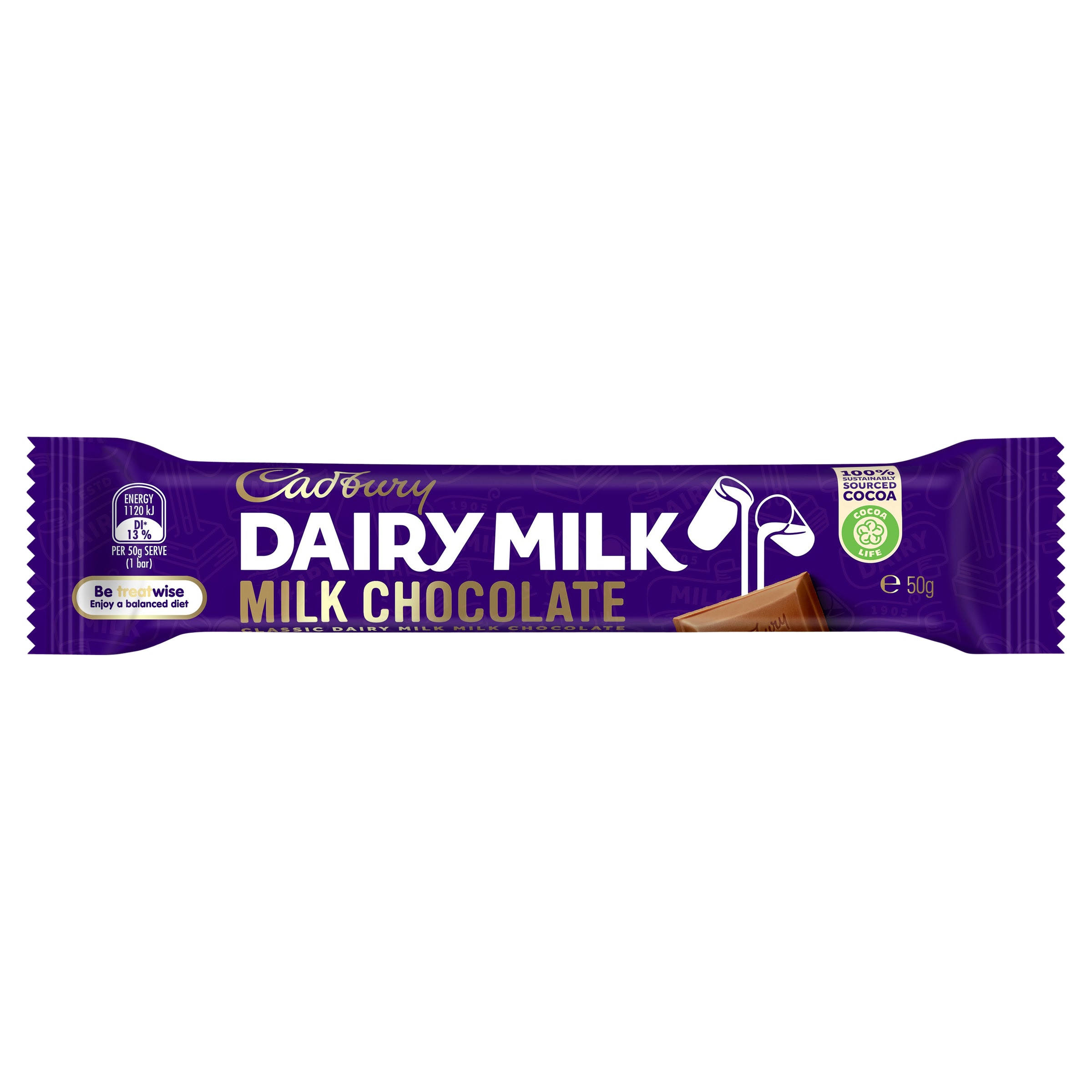 Cadbury Dairy Milk Chocolate Bar - 50g