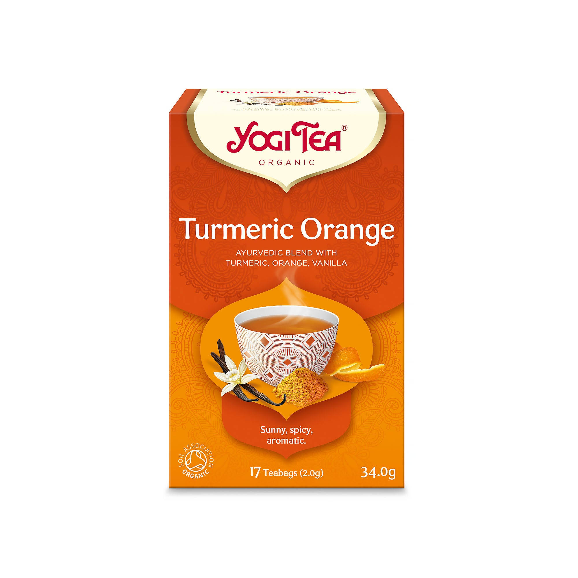 Yogi Tea Organic Turmeric Orange Teabags - 17ct