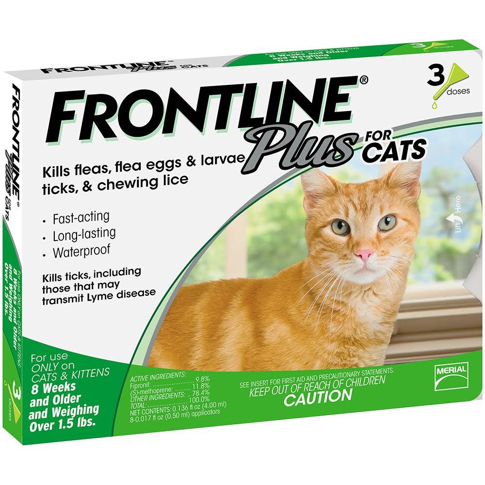 Frontline Plus For Cats - 3 Doses